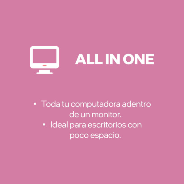 1200ftw-100200237-4 Computadora de Escritorio Lenovo All in One IdeaCentre Intel Core i3 8GB RAM 512GB SSD 23.8 pulgadas