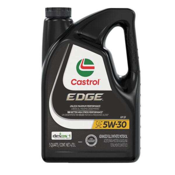 Aceite de Motor Completamente Sintetico Castrol EDGE 5W-30 5 Cuartos Aceite de Motor Completamente Sintetico Castrol EDGE 5W-30 5 Cuartos