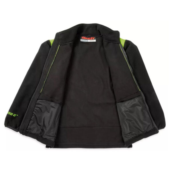 Chamarra Polar de Alta Visibilidad Negra